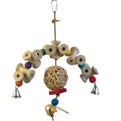 Keddoc Vogelspeelgoed Wood Spacer - Vogelspeelgoed - 28x21x12 cm Multi-Color