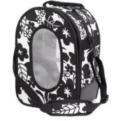 Keddoc Vogeltransporttas Black Leaf S Zwart&Wit - Vervoerstas