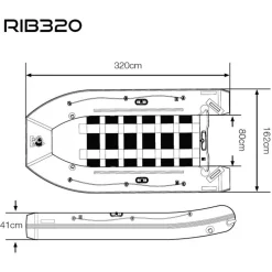 Kevin Nash Boat Life Inflatable - Boten & toebehoren - Rib 320