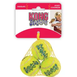 Kong Air Squeaker Ball Geel - Hondenspeelgoed