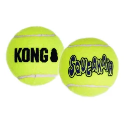 Kong Air Squeaker Ball Geel - Hondenspeelgoed