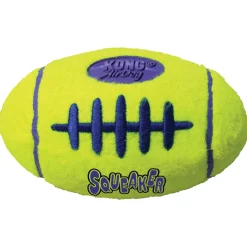 Kong Air Squeaker Football Geel - Hondenspeelgoed