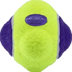 Kong Airdog Squeaker Knobby Ball Geel - Hondenspeelgoed