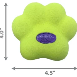 Kong Airdog Squeaker Paw - Hondenspeelgoed - Geel Medium