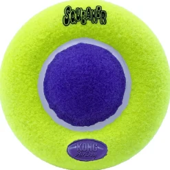 Kong Airdog Squeaker Saucer - Hondenspeelgoed - Geel Large