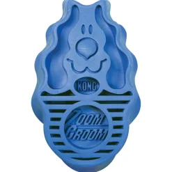 Kong Borstel Rubber Zoomgroom - Hondenvachtborstel - Blauw per stuk Large