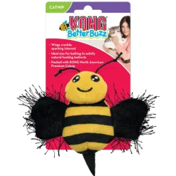 Kong Cat Better Buzz Bee - Kattenspeelgoed - Zwart Geel