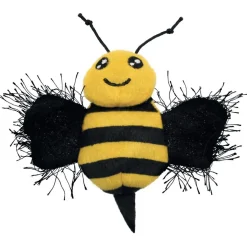 Kong Cat Better Buzz Bee - Kattenspeelgoed - Zwart Geel
