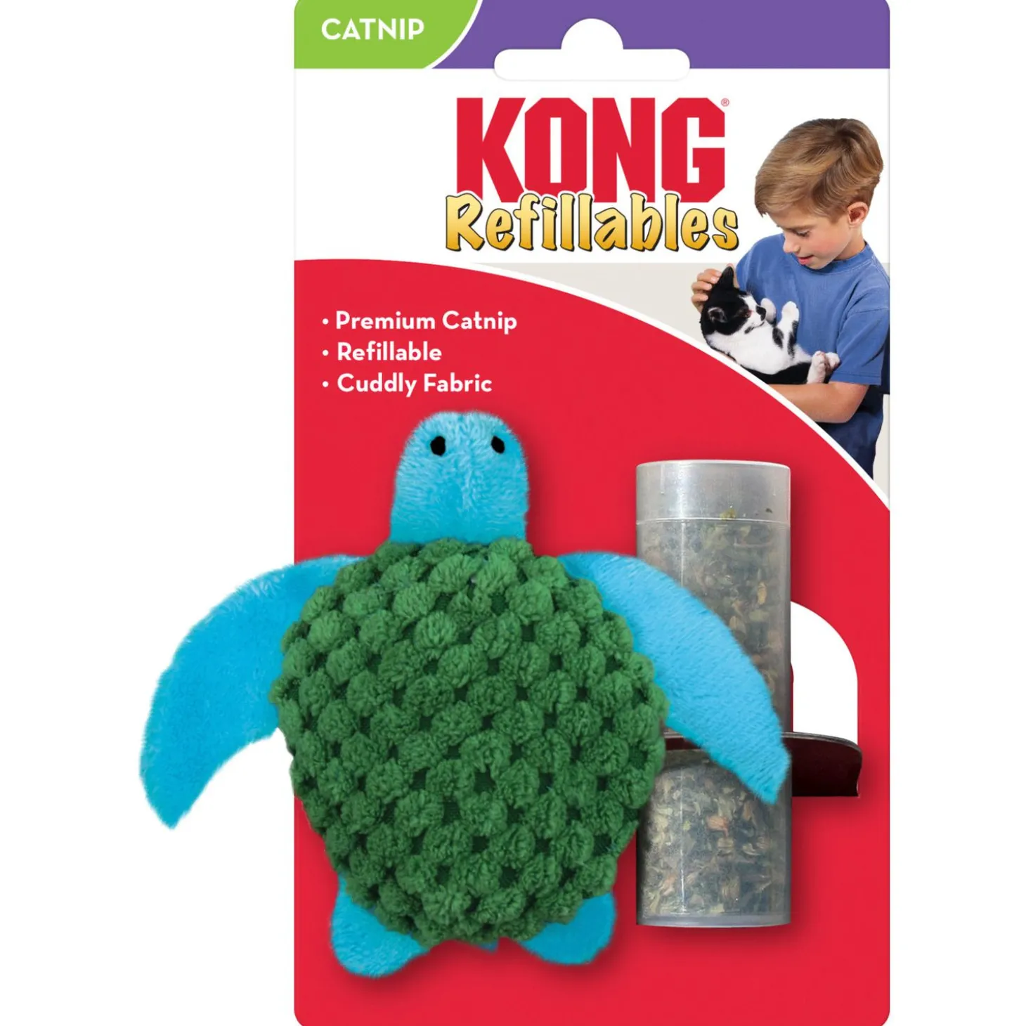 Kong Cat Refillables Turtle - Kattenspeelgoed -