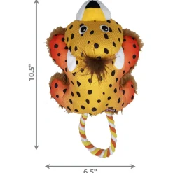 Kong Cozie Tuggz Cheetah - Hondenspeelgoed - S/M