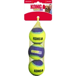 Kong Crunchair Balls - Hondenspeelgoed - Ø6.5 cm Geel Paars Medium