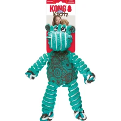 Kong Floppy Knots Hippo - Hondenspeelgoed - 36x19 cm Medium/Large