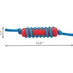 Kong Jaxx Brights Stick W/Rope - Hondenspeelgoed - 15.5x6.4 cm Large