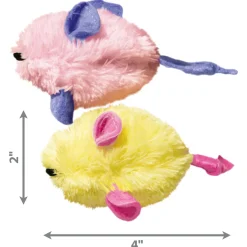 Kong Kitten Mice 2-Pk Assorted - Kattenspeelgoed -