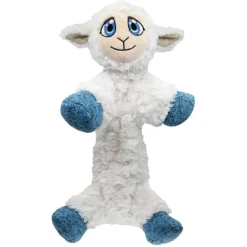 Kong Low Stuff Flopzie Lamb - Hondenspeelgoed - Wit Blauw M