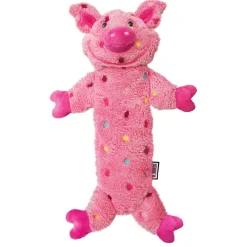 Kong Low Stuff Speckles Pig - Hondenspeelgoed - 40 cm Large