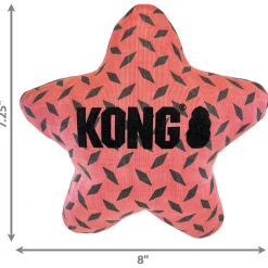 Kong Maxx Star - Hondenspeelgoed - Rood Zwart Small/Medium