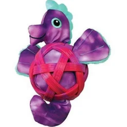 Kong Sea Shells Seahorse - Hondenspeelgoed - Paars Small/Medium