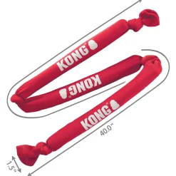 Kong Signature Crunch Rope Triple - Hondenspeelgoed - 96.5 cm Rood Large