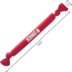 Kong Signature Crunch Rope Single - Hondenspeelgoed - 40 cm Rood Small