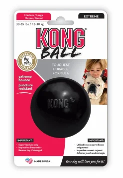 Kong Speeltje Rubber Bal Extreme Zwart - Hondenspeelgoed