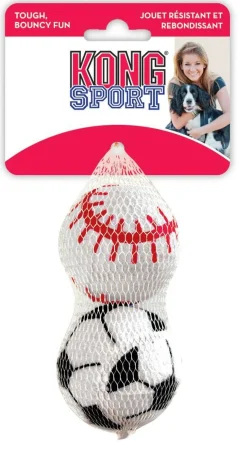 Kong Speeltje Sport Ballen A 2 - Hondenspeelgoed - Assorti 2 stuks Large