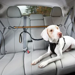 Kurgo Auto Zip Line - Hondenautoaccessoire - Zwart Oranje