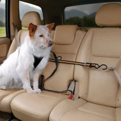 Kurgo Auto Zip Line - Hondenautoaccessoire - Zwart Oranje