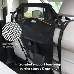 Kurgo Backseat Barrier - Hondenautoaccessoire - Zwart