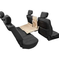 Kurgo Backseat Bridge - Hondenautoaccessoire - 132x40 cm Beige Zwart Tot 45 Kg