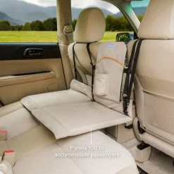 Kurgo Backseat Bridge - Hondenautoaccessoire - 132x40 cm Beige Zwart Tot 45 Kg