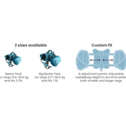 Kurgo Baxter Hondenrugzak - Hondendraagzak - Rood 13.5 Tot 38.5 Kg
