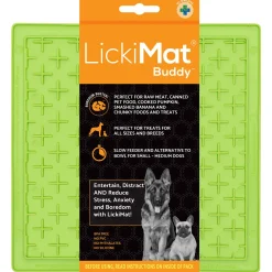 Lickimat Buddy Treat - Slowfeeder Voermat Appelgroen - Hondenvoerbak