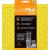 Lickimat Buddy Treat - Slowfeeder Voermat - Hondenvoerbak - 20x20 cm Geel