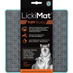 Lickimat Buddy Tuff - Slowfeeder Voermat 20x20 cm - Hondenvoerbak