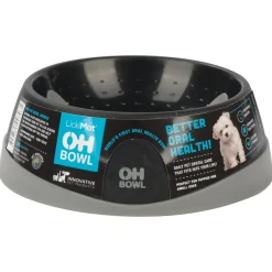 Lickimat Oh Bowl - Betere Orale Gezondheid! Zwart - Hondenvoerbak
