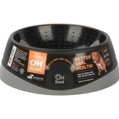 Lickimat Oh Bowl - Betere Orale Gezondheid! Zwart - Hondenvoerbak