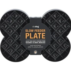 Lickimat Slodog - Slowfeeder Voermat - Hondenvoerbak - 35x26 cm Zwart