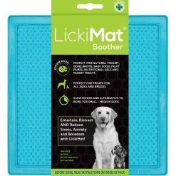 Lickimat Soother Original - Slowfeeder Voermat Turquoise - Hondenvoerbak