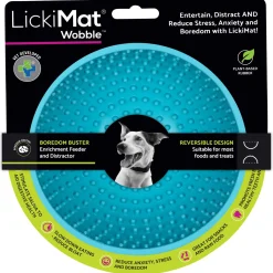 Lickimat Wobble - Anti-Schrok Slowfeeder Bowl! Ø16x9 cm - Hondenvoerbak