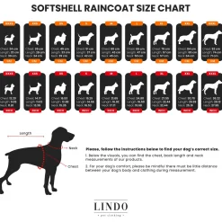 Lindo Honden Regenjas Aqua - Hondenkleding - Zwart 1