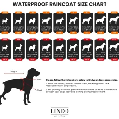 Lindo Honden Regenjas Aqua - Hondenkleding - Zwart 5