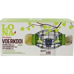 Lona Voerkooi Ovaal V10 - Voersilo - Groen Zwart
