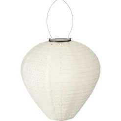 Lumineo Solar Lampion L - Tuinverlichting - Ø30 cm Wit 1 led