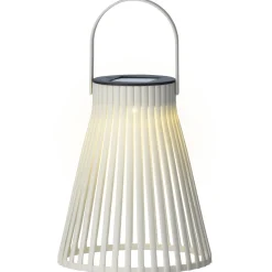 Lumineo Solar Lantaarn - Tafellamp - Ø14x18 cm Ecru