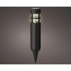 Lumineo Solar Pilaar - Staande Buitenlamp - Ø7x28 cm Zwart