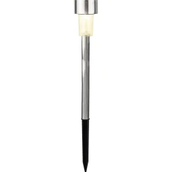 Lumineo Solar Stake Light - Tuinverlichting - Ø5x24 cm Rvs