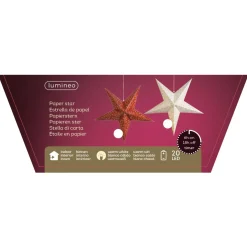 Lumineo Ster Raamdecoratie Met Led - Decoratie - Ø60 cm Warm Wit 20 led