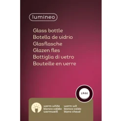 Lumineo Winter Scene In Fles - Decoratie - Ø8.50x29 cm Warm Wit 1 led Assorti