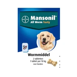 Mansonil All Worm Dog Tasty Small/Medium - Anti wormenmiddel
